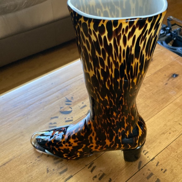 Other - Morano Glass Boot Vase